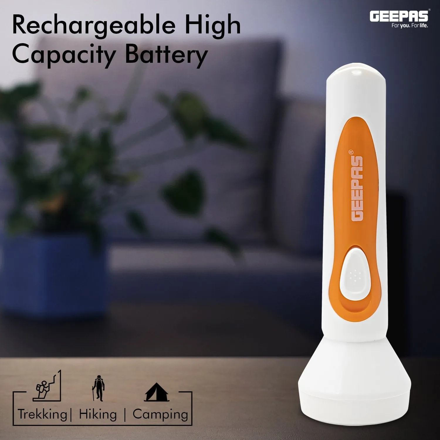 1500mAh Rechargeable LED Flashlight