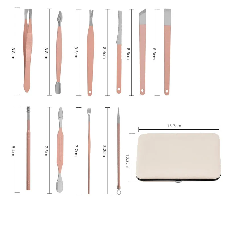 18-Piece Professional Stainless Steel Pedicure Nail Clippers Set