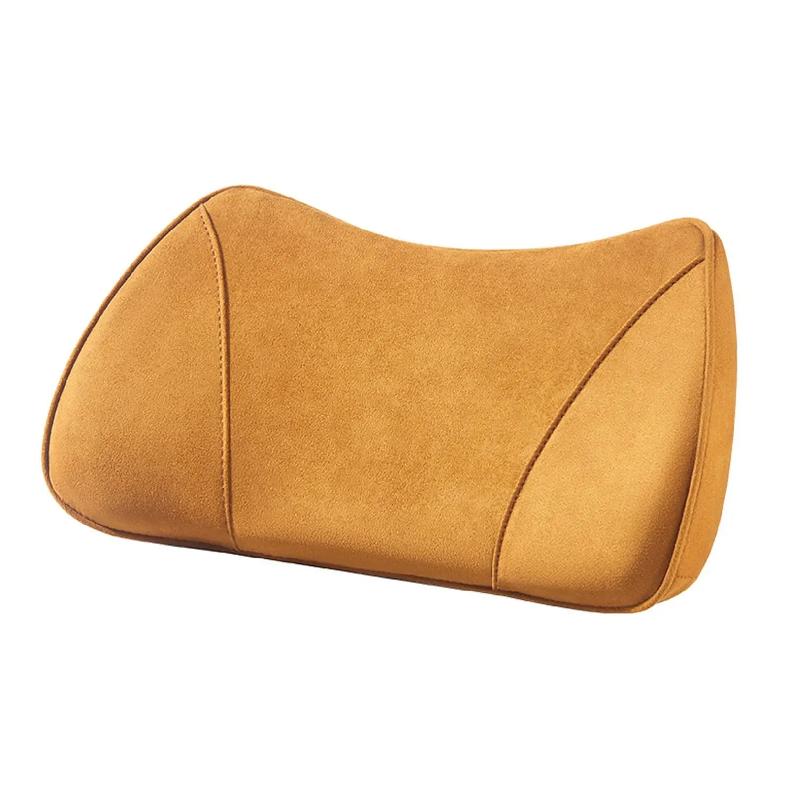 2-in-1 Memory Foam Car Seat Booster & Lumbar Pillow – Universal Driver Cushion with Suede Cover