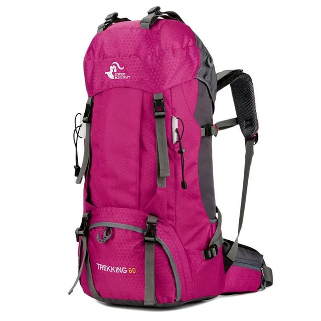 50L 60L Outdoor Hiking Backpacks Waterproof Camping Bag