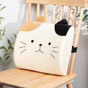 Adorable Cartoon Cat Memory Foam Desk Cushion - Ergonomic Comfort for Your Workspace