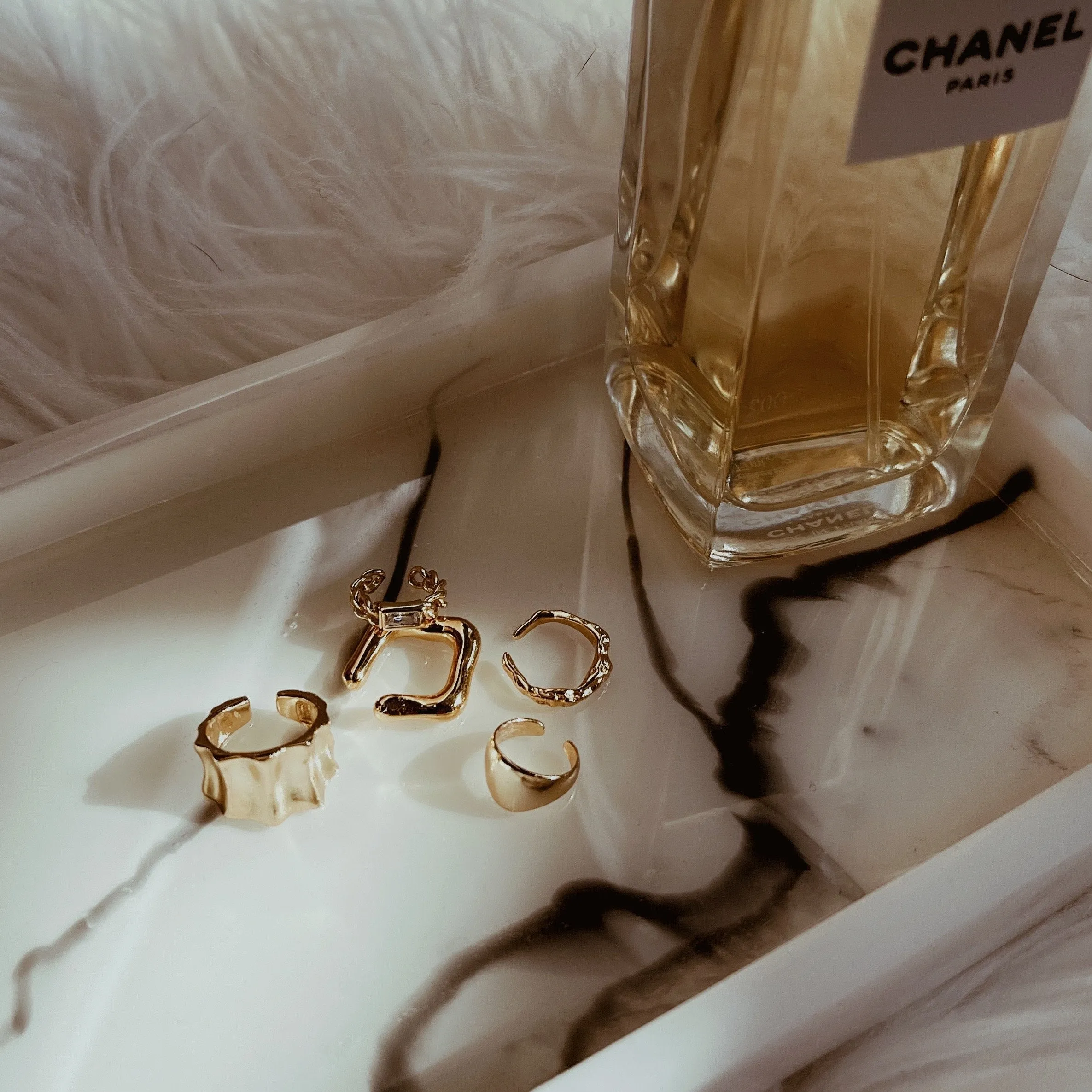 ARYA Chain with Stone Ear Cuff