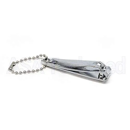 ASA Techmed 24 pcs Professional Stainless Steel Fingernail Clipper - Sharpest Stainless Steel Clipper - Manicure Pedicure Accessories, Grooming Tools, Nail Care Tools for Travel, Home, Purse