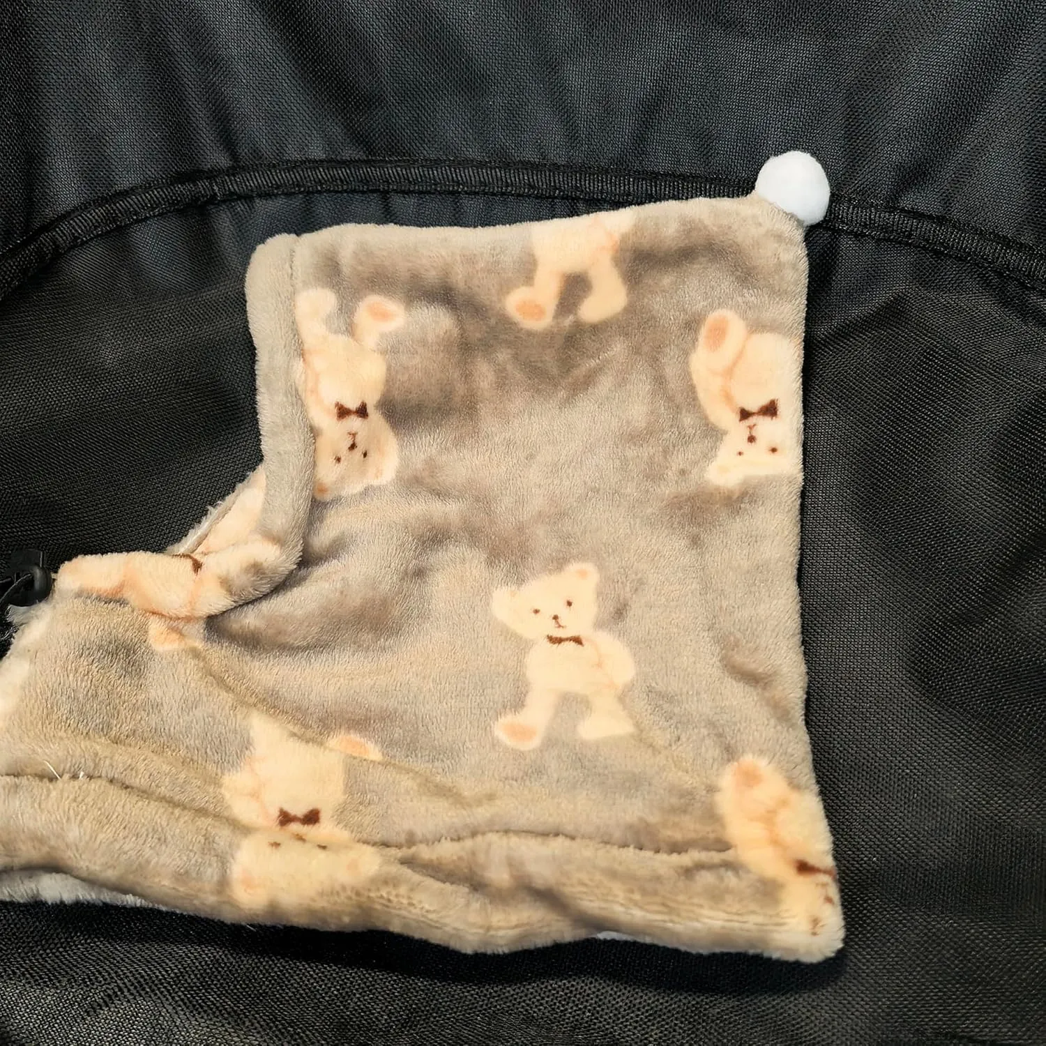 Bear Brown Winter Hat, Leopard Flannel Dog Hat - Warm Cute Accessories Neck Ear Warmer Pullover Hood, Calming Dog Hood for Noise Protection (Large)