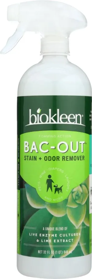 Biokleen Bac Out Stain & Odor Elliminator Spray Bottle, 32 fl oz