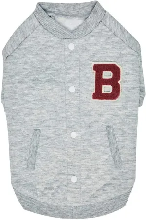 Blueberry Pet Dog Clothes - Soft Argyle Jacquard Pullover in Grey, 14" Back Length - Stylish Dog Accessories, Thunder Shirt for Dogs Anxiety Relief, Perfect for Small Dogs & Cold Weather