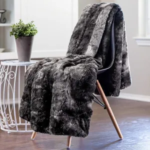 CANIRICA Blanket Faux Fur Bed Blanket Super Soft Fuzzy Thick Blanket Luxury Cozy Warm Fluffy Plush Throw Blanket For Bed Gift