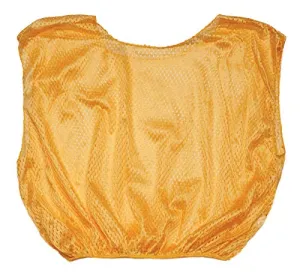 Champion Sports Adult Mesh Practice Scrimmage Vest, Gold (Pack of 12) , 22" x 14" x 1"