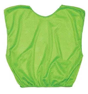 Champion Sports Youth Mesh Practice Scrimmage Vest, Neon Green (Pack of 12)