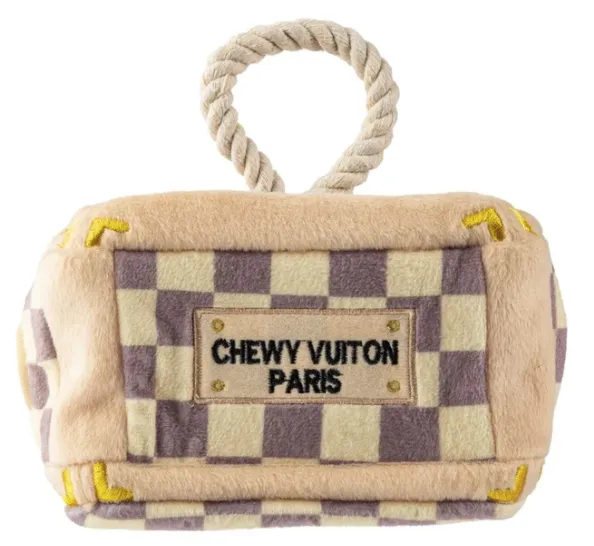 Checkered Chewy Vuiton Trunk Activity House