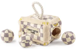 Checkered Chewy Vuiton Trunk Activity House