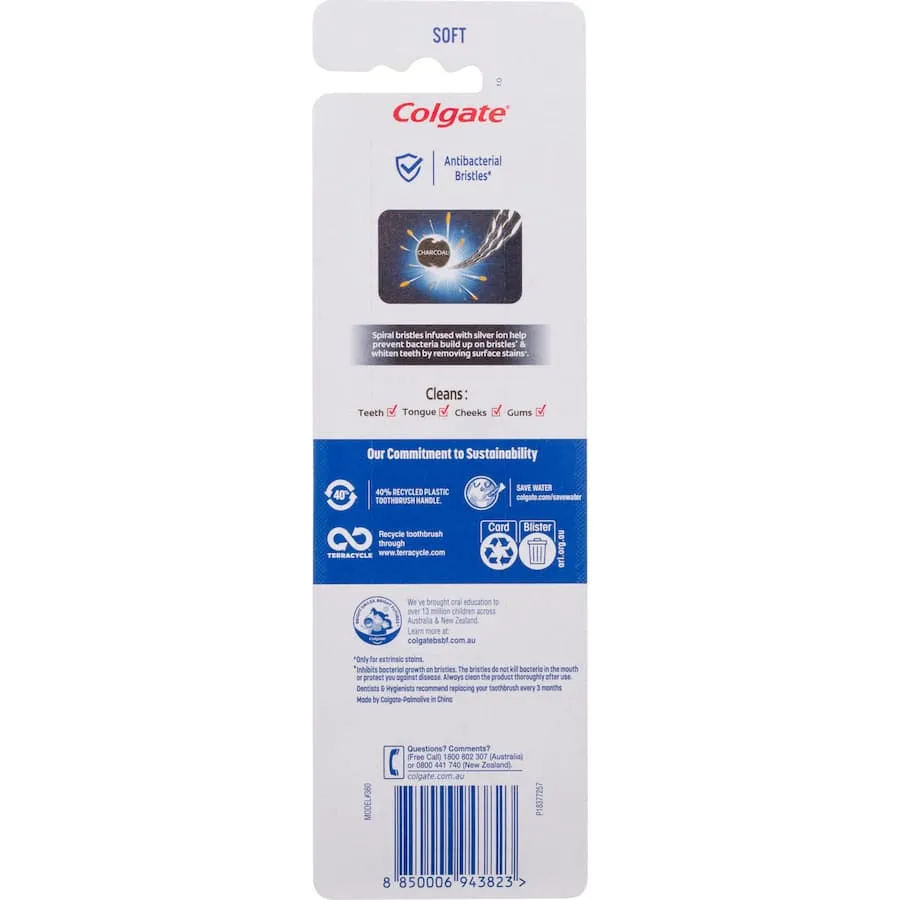 Colgate 360 Toothbrush Charcoal Soft Value Pack