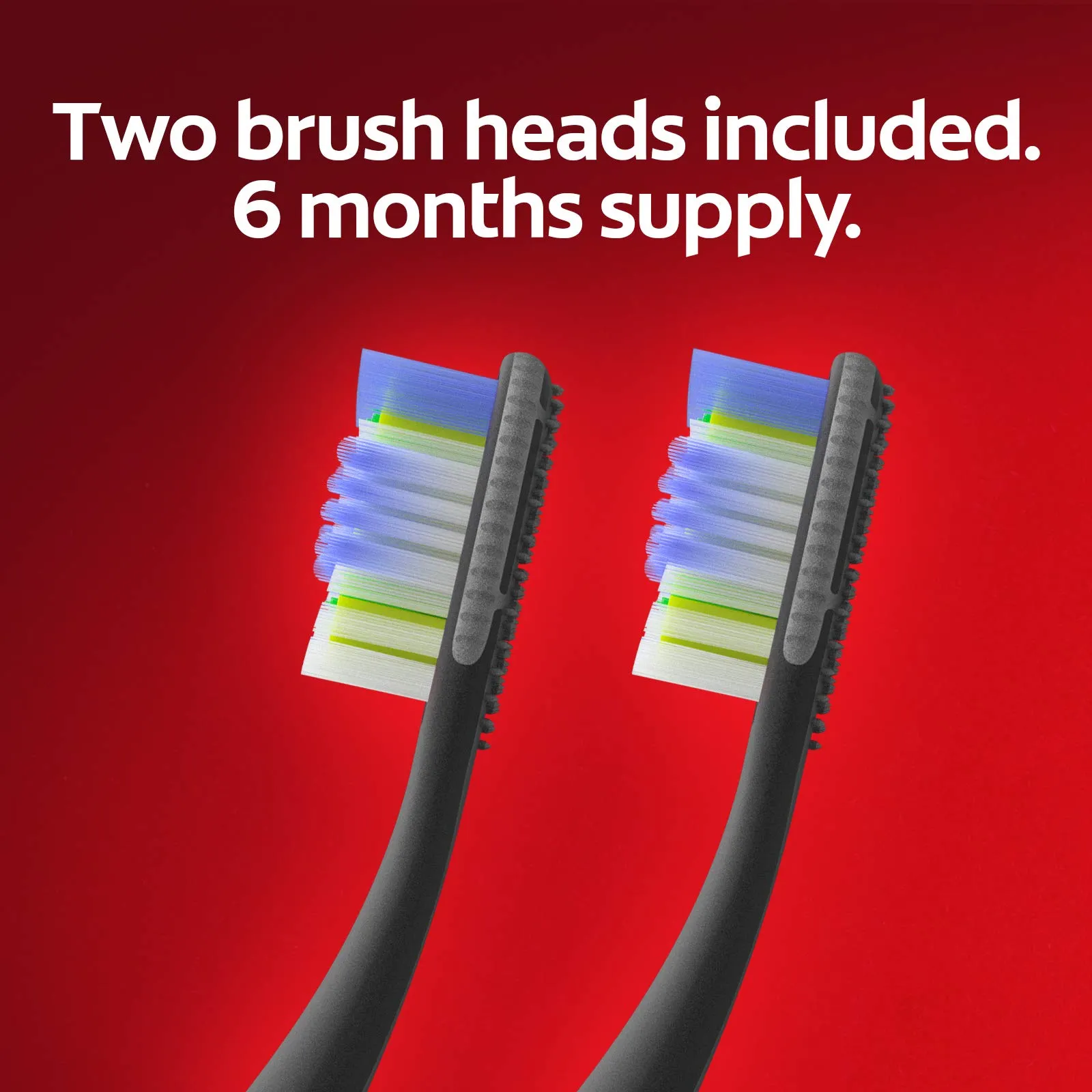 Colgate Keep Soft Manual Toothbrush for Adults with 2 Deep Clean Floss-Tip Brush Heads, Navy