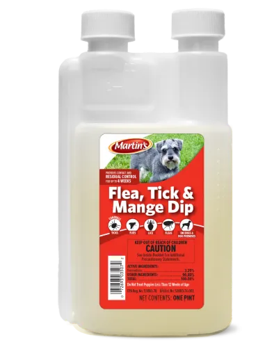 Control Solutions Flea Tick & Mange Dip Long-lasting Insecticide (1 Pint)