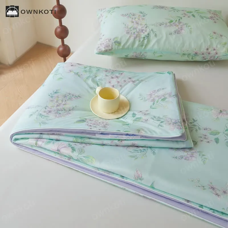 Cooling Fiber Pastoral Soft Breathable Quilt
