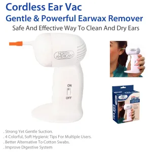 Cordless Ear Vac - Gentle & Powerful Earwax Remover