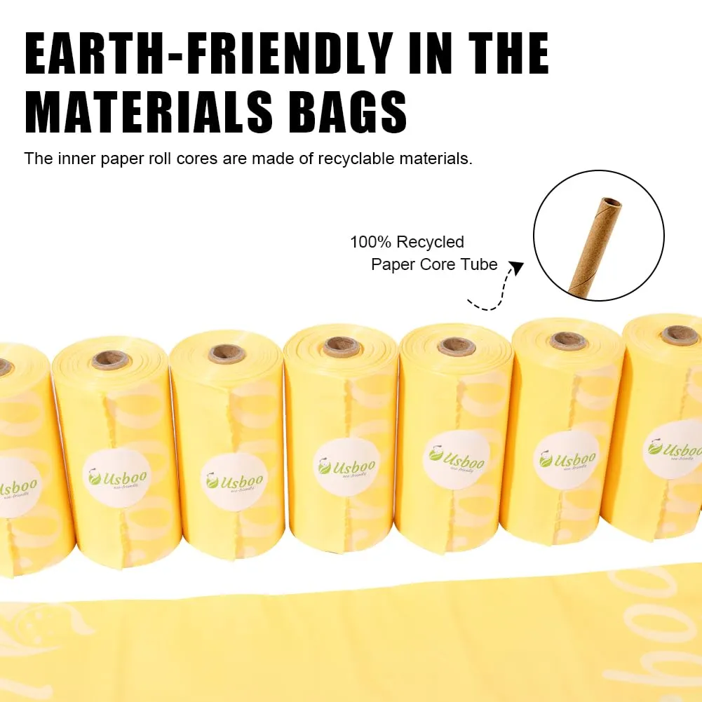 Diaper Disposal Bags - 8 Refill Rolls/120 Pack Baby Poop Bag with Dispenser | Tropical Fruit Scented | Leak Proof & Trash Bags for Diapers