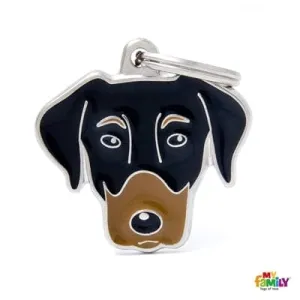 Dobermann Dog Name Tag
