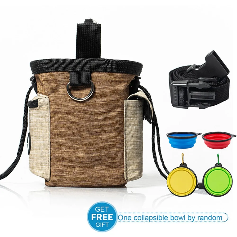 Dog Pouch Dog Training Pouch With Adjustable Waist Belt Shoulder Strap