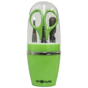En Route Compact Nail Grooming Kit - Green