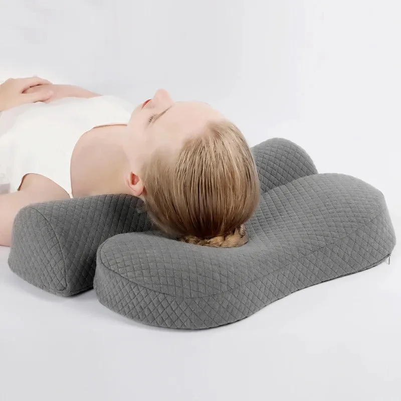 Ergonomic Memory Foam Cervical Pillow – Contour Bed Pillow for Side Sleepers and Orthopedic Support
