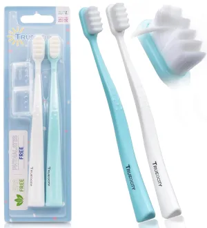 Extra Soft Toothbrushes for Adults - 20,000 Bristles, Super Nano Toothbrushes for Adults for Sensitive Gums, Toothbrush Soft Bristle Adult, Ultra Soft Bristle Toothbrush, Tooth Brush, Soft Toothbrush