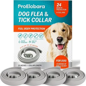 Flea and Tick Prevention Collars for Dogs: Effective Pet Flea Tick Treatment for Dog Collar - Adjustable Natural Flea Tick Collars for Extra Large, Medium, Small Dogs, Flea Tick Control for Puppies