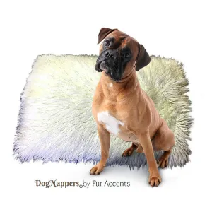 Hand Made in America Dog Bed - Pet - Cat Mat - Faux Fur Shaggy Long Hair Mongolian Llama - Sheepskin Padded Throw Rug - Shabby Chic Shag Pelt - 16 Colors