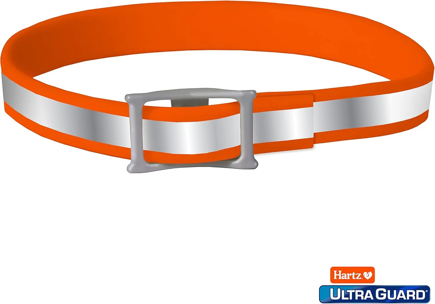 Hartz UltraGuard Plus Flea & Tick Collar for Dogs and Puppies, 7 Month Flea and Tick Prevention and Protection Per Collar, Reflective Orange, up to 22 Inch Neck