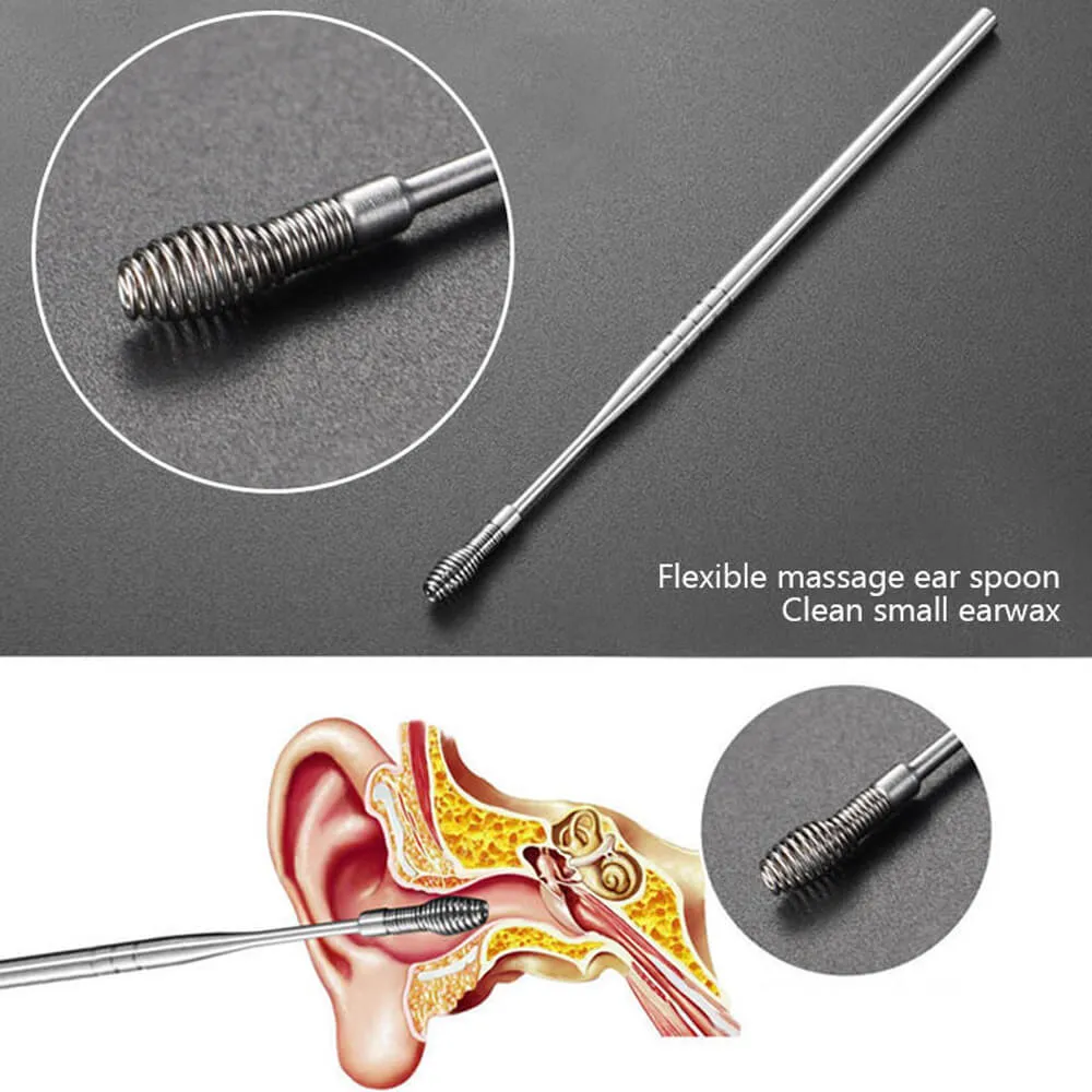 Innovative Spring Earwax Cleaner Tool Set With Light