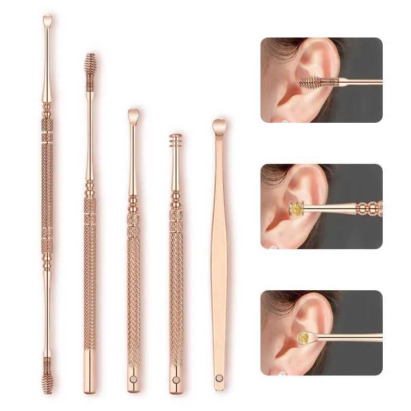 Innovative Spring Earwax Cleaner Tool Set With Light