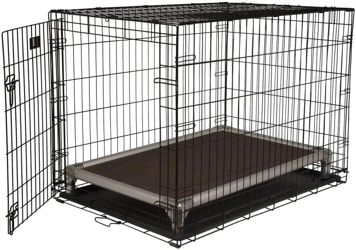 Kuranda Chewproof Crate Bed - Silver Aluminum - 50" x 36" - Sunsure Textilene - Sierra