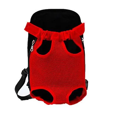 L 38*23cm color bar Outdoor portable pet bag, breathable Mesh backpack for cats and dogs AZ19601