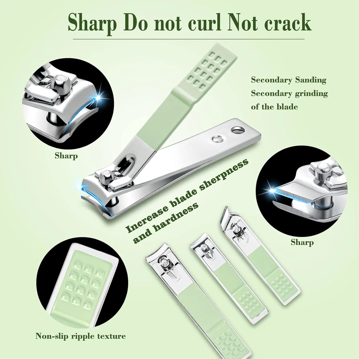 Manicure Set Professional Nail Clippers Pedicure Kit, 16 pcs Stainless Steel Grooming Kit with Luxurious
