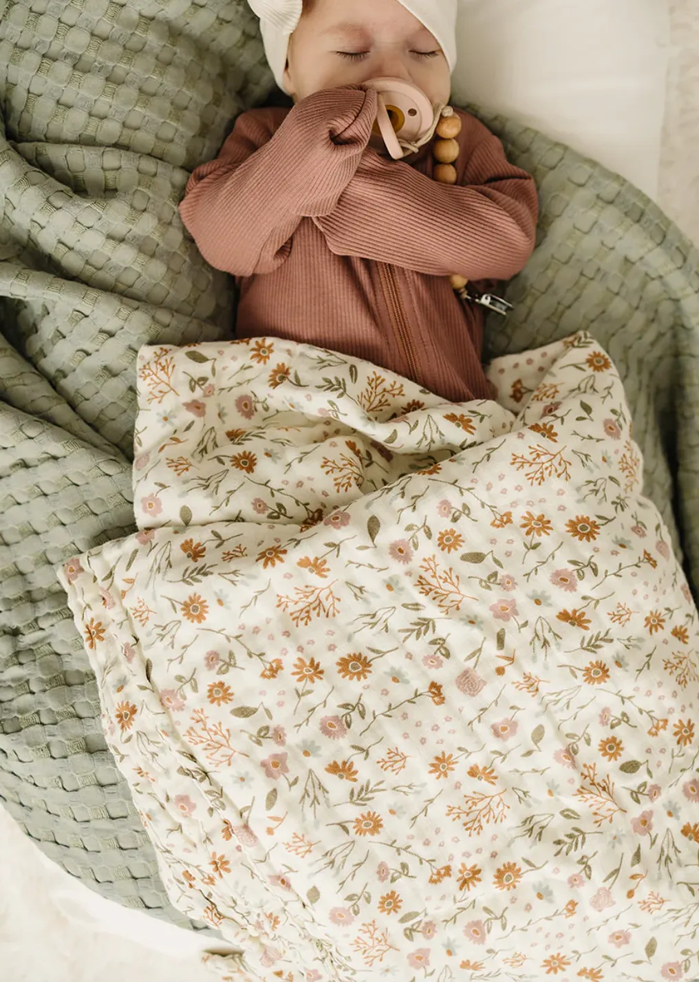 Meadow Floral Muslin Swaddle