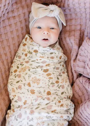 Meadow Floral Muslin Swaddle