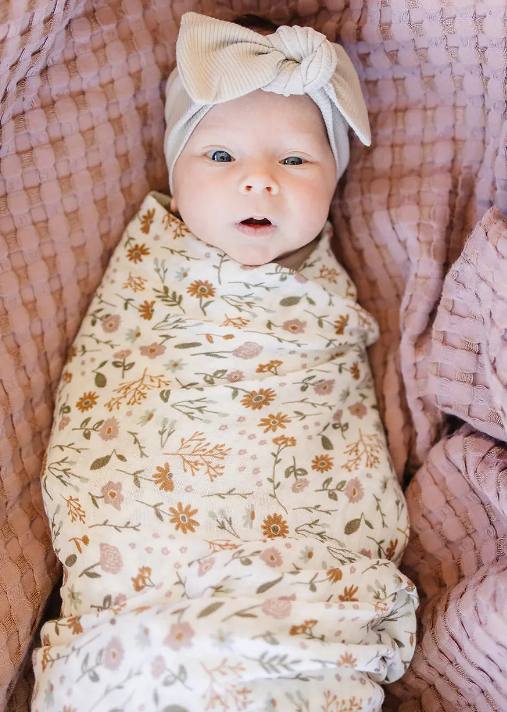 Meadow Floral Muslin Swaddle