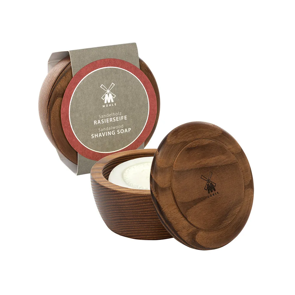 MÜHLE SHAVECARE Shaving Bowl w/ Shave Soap, Steamed Ash Bowl / Sandalwood