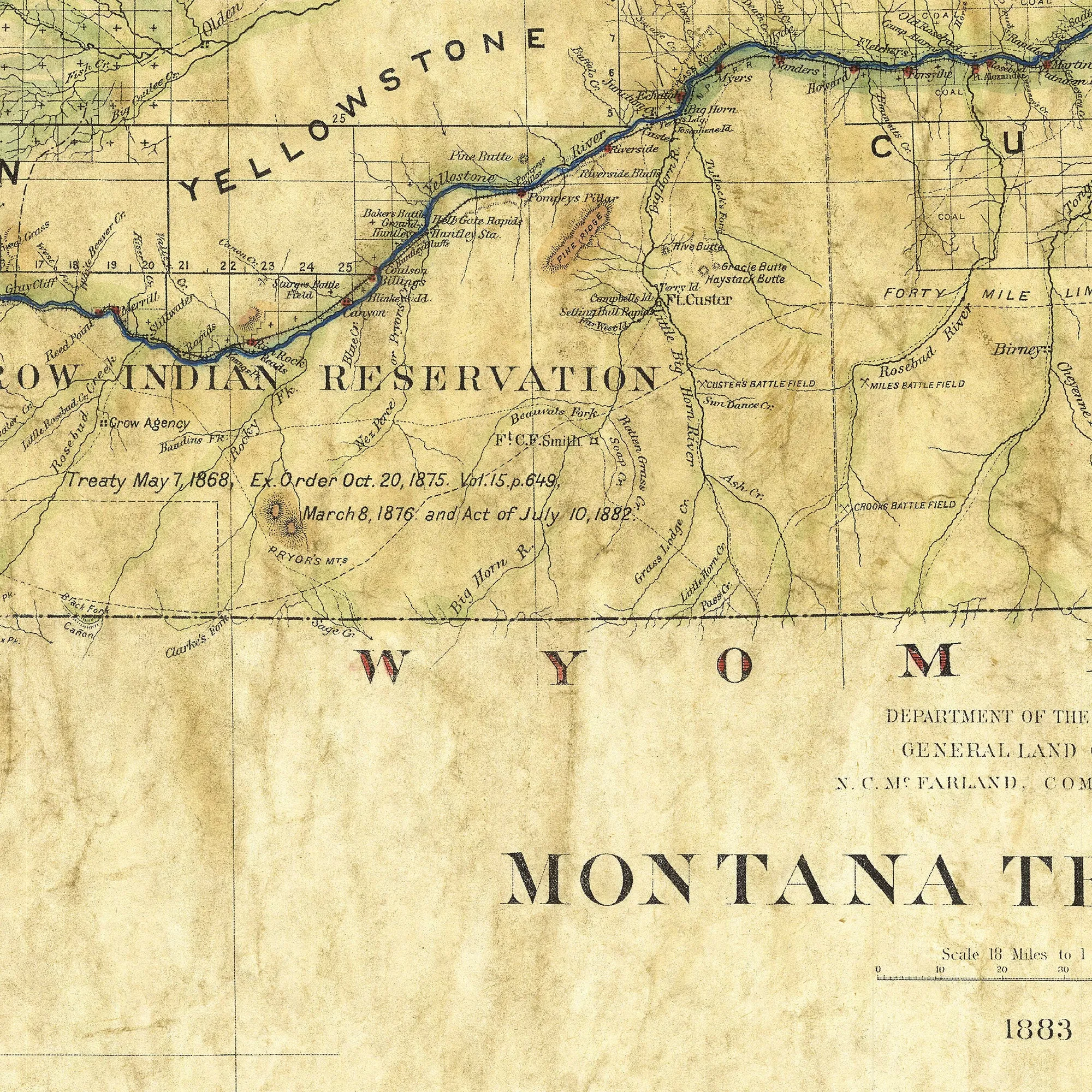 Montana Territory Tribal Map 1883 Old Montana Map Blanket Double Stitched Edges Cozy Fluffy Super Soft 430 GSM Polyester Throw Blanket