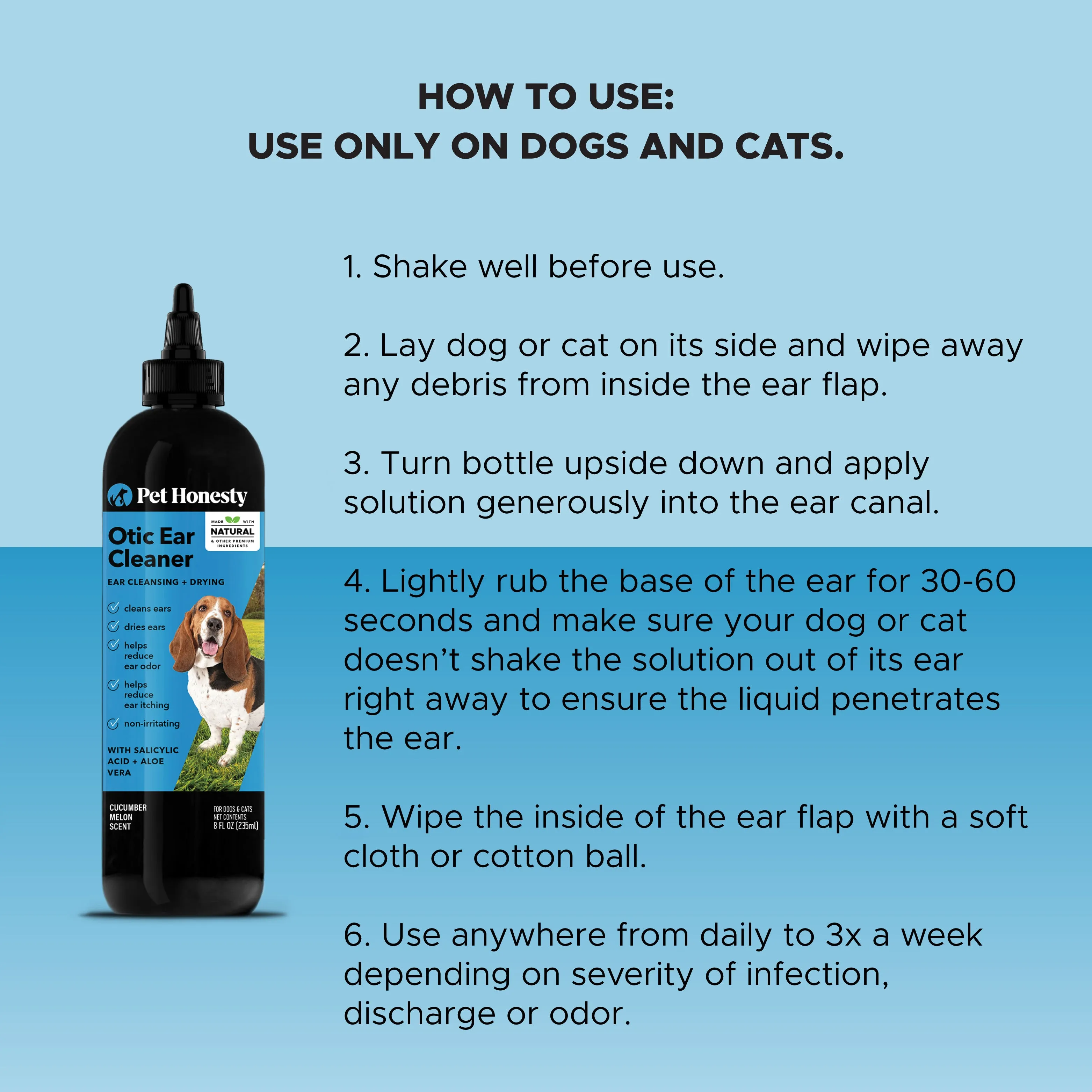 OTIC Ear Cleaner and Drier 3-Pack (24 Ounces)