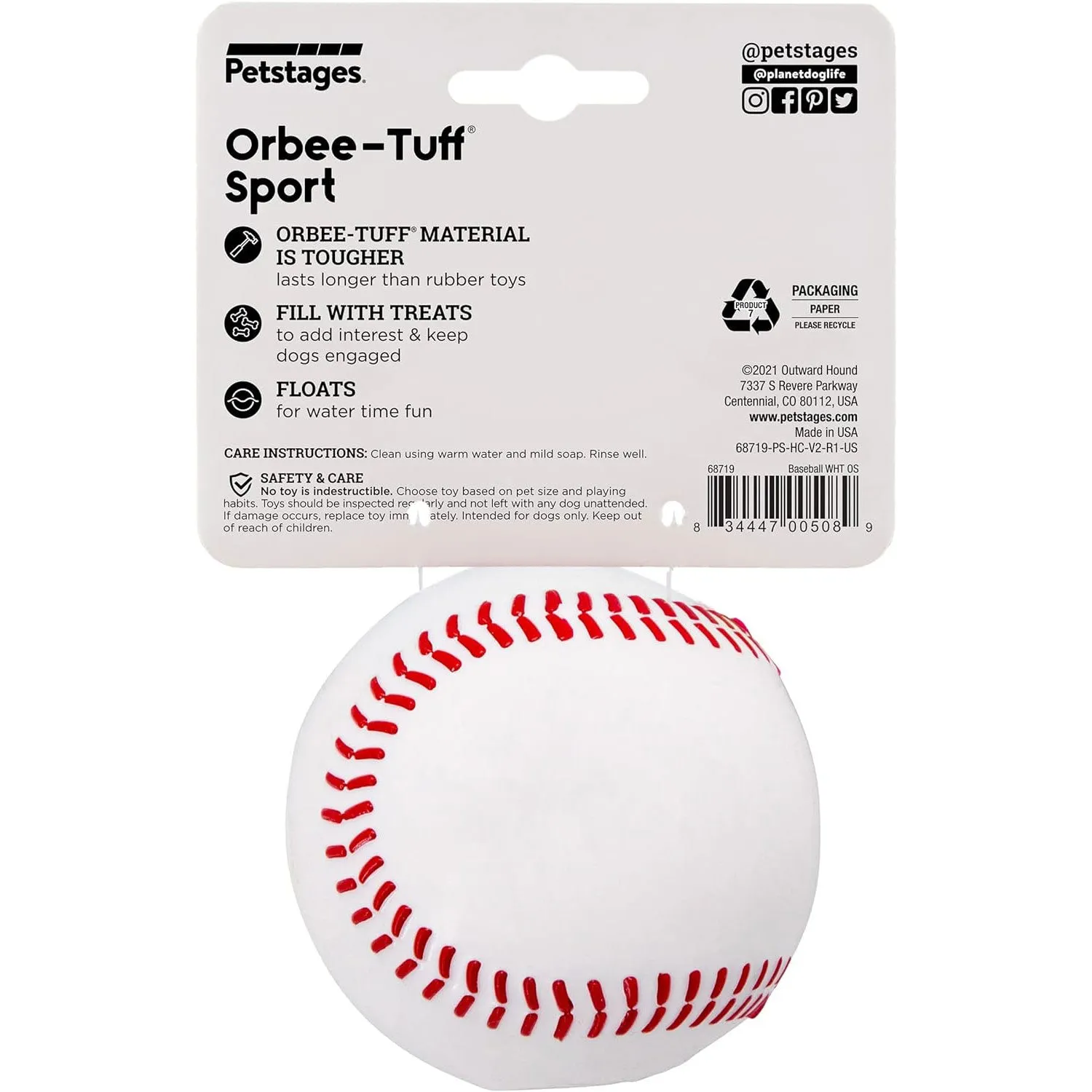 Outward Hound Orbee Tuff Baseball