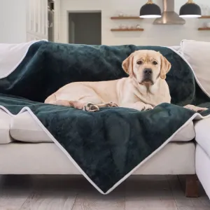 Paw Brands, PupProtector™ Waterproof Throw Blanket, Green Velvet
