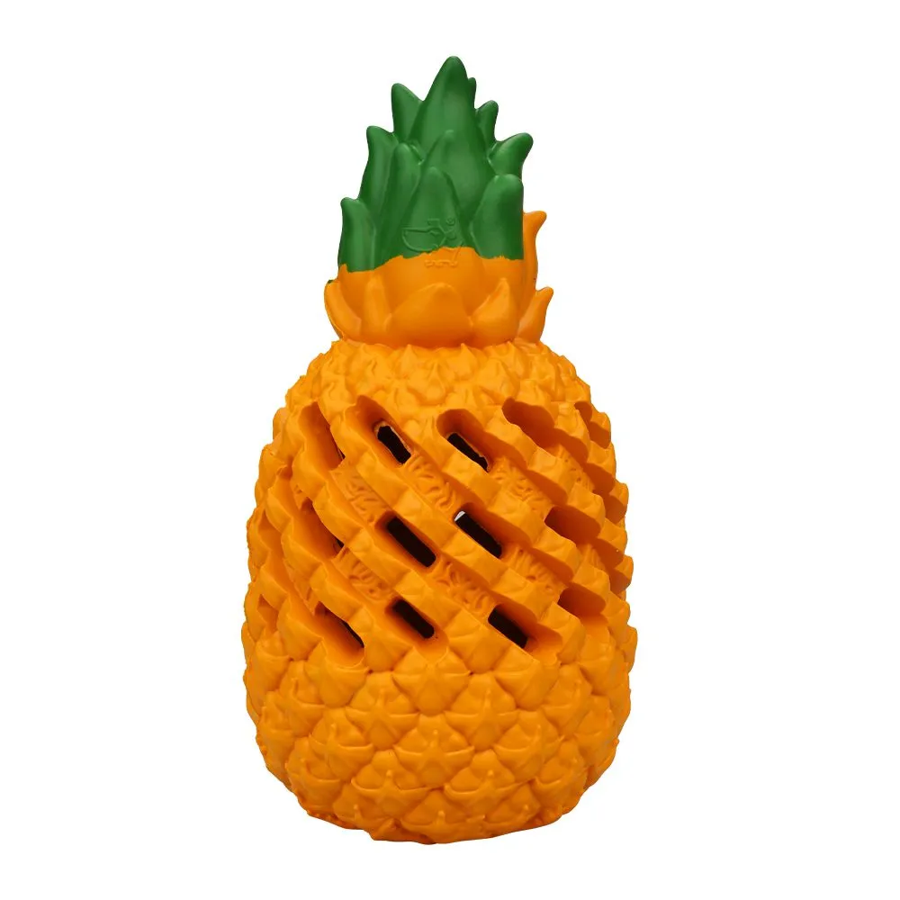 Petopia Tough Pawesome Pineapple Large Rubber Dog Toy^^^