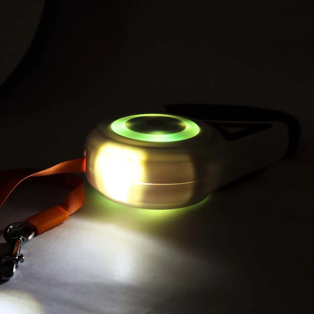 Retractable Leash With LED Lights & Torch