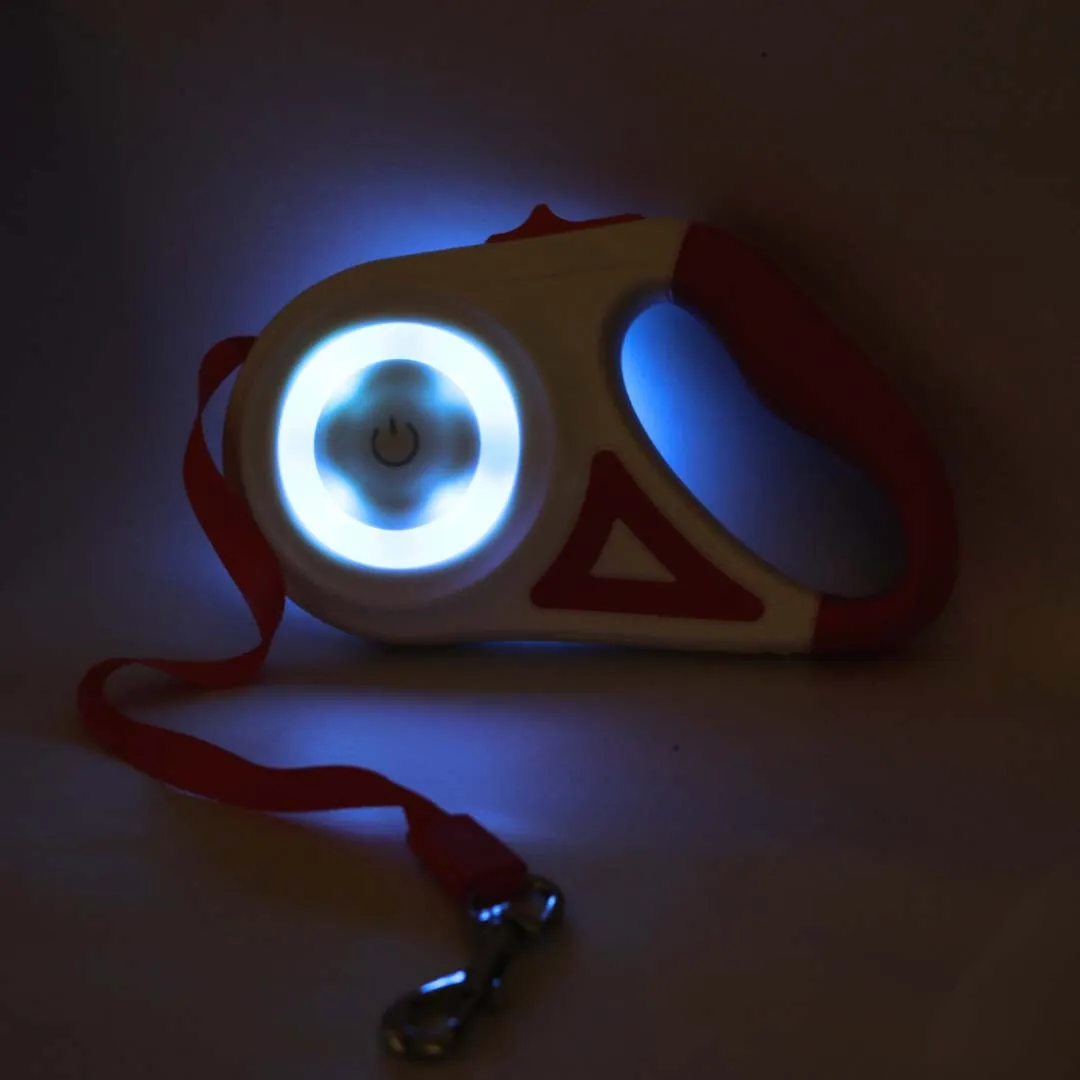 Retractable Leash With LED Lights & Torch