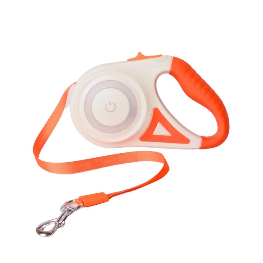 Retractable Leash With LED Lights & Torch