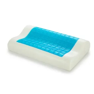 Royal comfort cooling gel contour high density memory foam pillow single pack