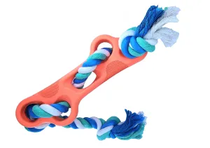 Rubber Bone with Tug Rope | PetPals®