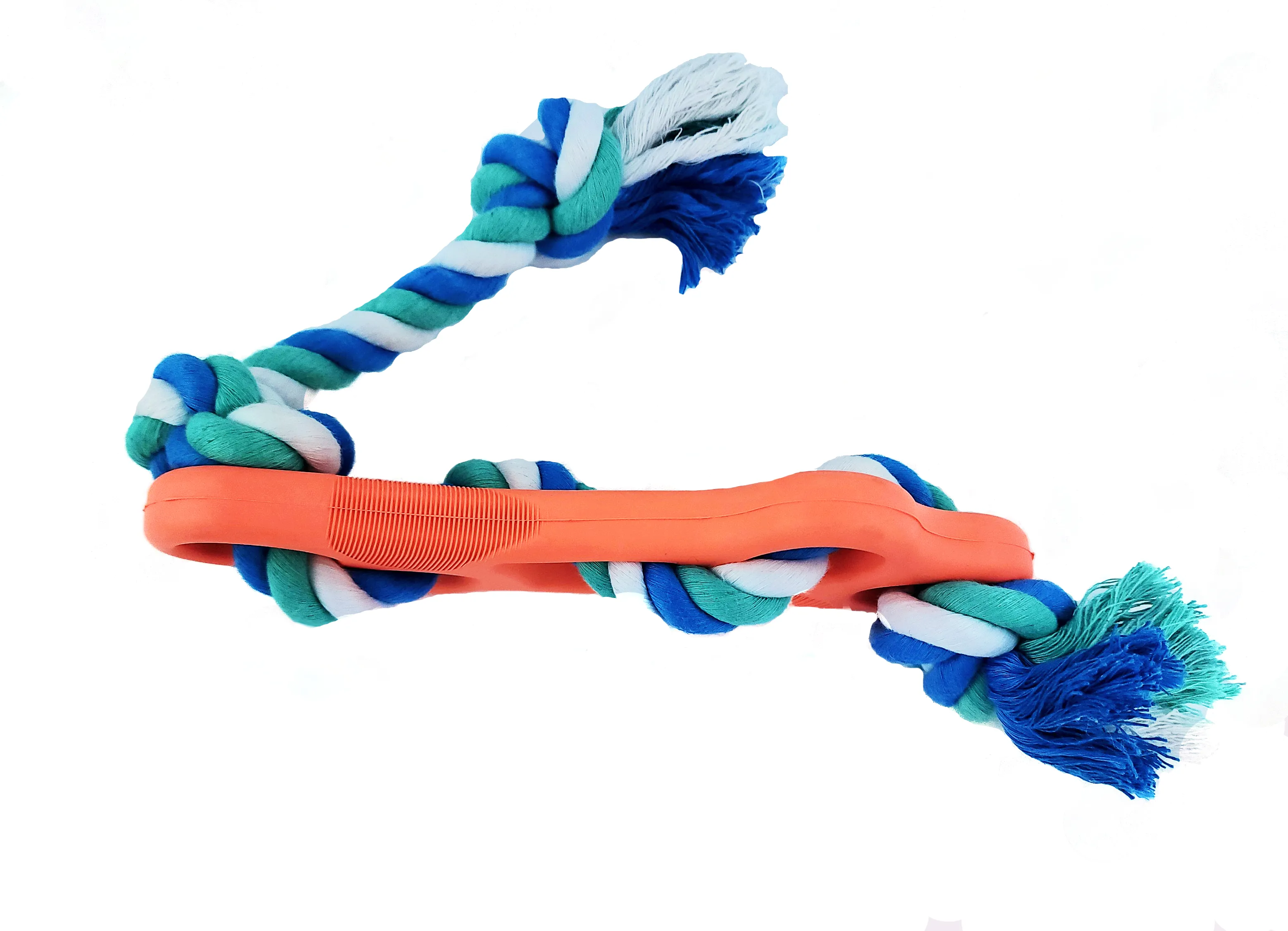 Rubber Bone with Tug Rope | PetPals®