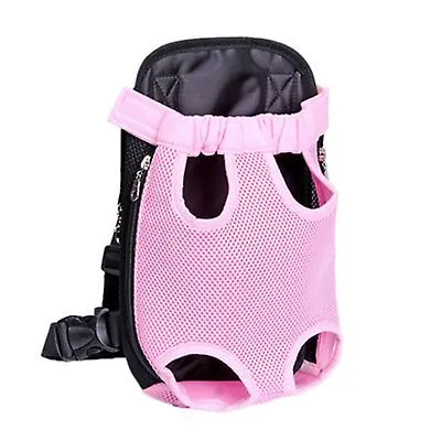 S 28*18cm gray Outdoor portable pet bag, breathable Mesh backpack for cats and dogs AZ19607